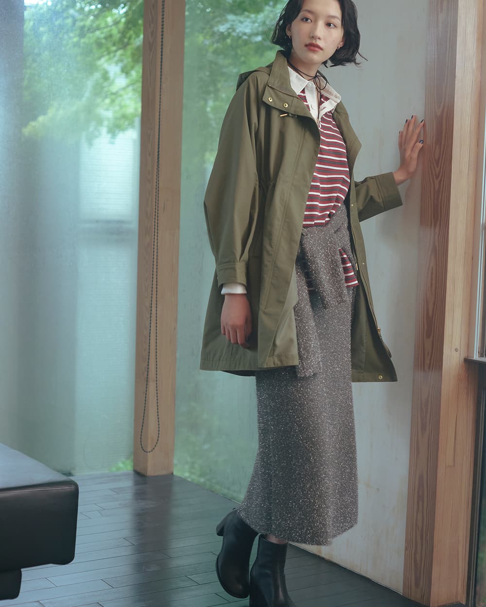 きれいめカジュアルが叶う細部まで気が利いたマウンテンパーカ