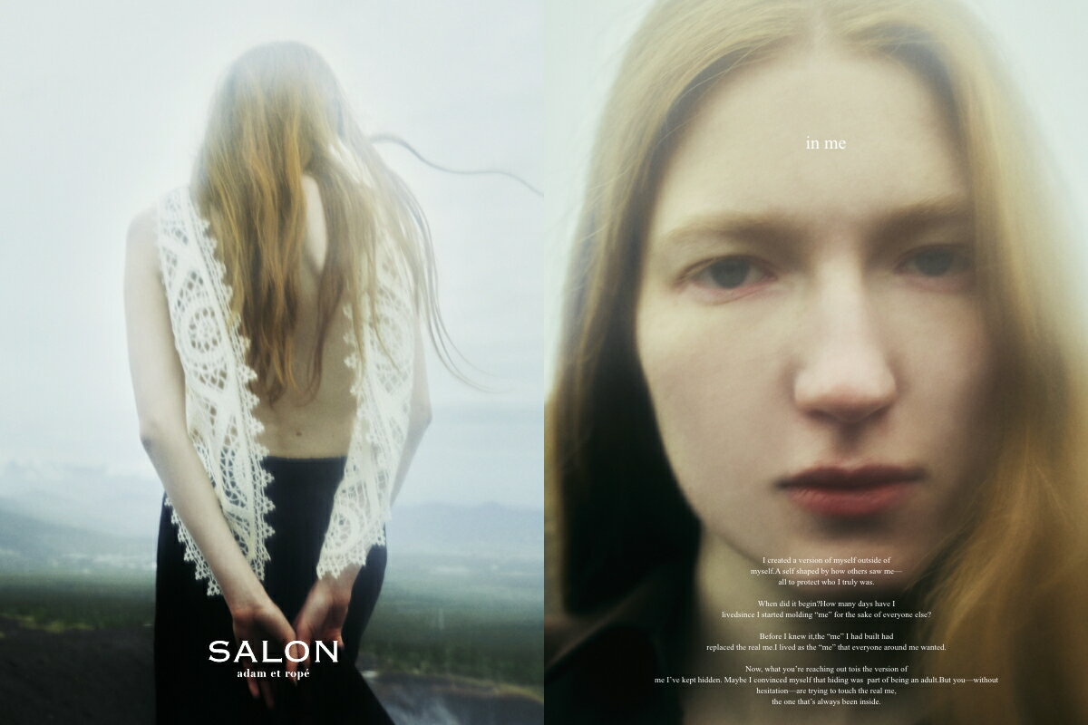 SALON adam et rope'　サロン アダム エ ロペ フラノポンチョ SALON adam et rope'（サロン アダム エ ロペ）の「フラノ
