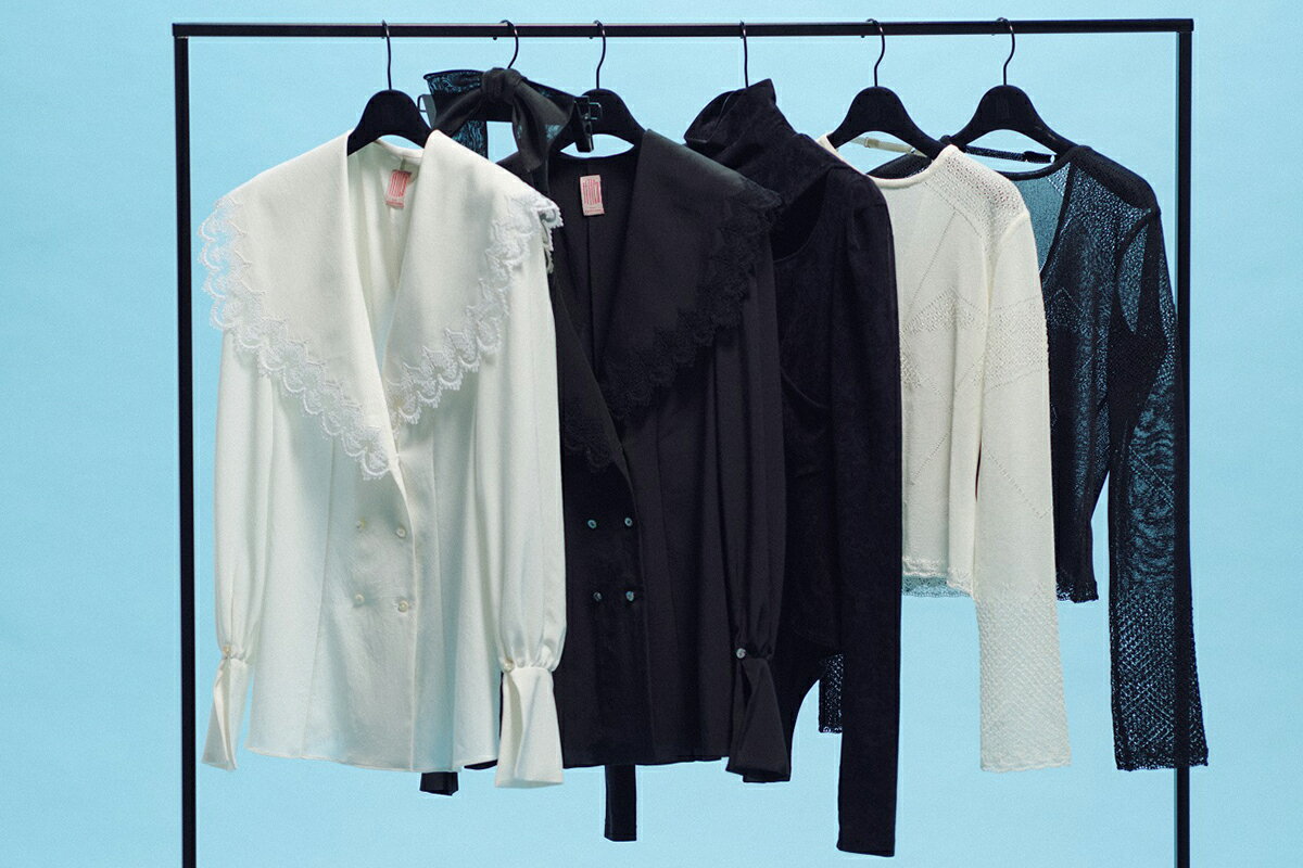 フェティコ　ブラウス 25SS】FETICO フェティコ / PUFF SLEEVE GATHERED BLOUSE