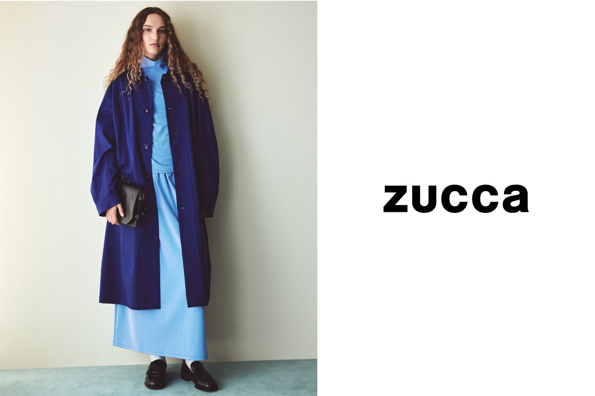 zucca ノーカラージャケット 青 ドット柄　美品 ZUCCa(ズッカ)のブルゾン・ジャンパーアイテム一覧 | Rakuten Fashion