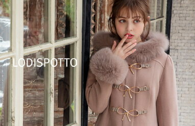LODISPOTTO 限定カラーangelスカラップノーカラーコート・MAGASEEK限定  