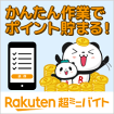 楽天超ミニバイト 簡単な作業やアンケートでポイントが貯まる！
