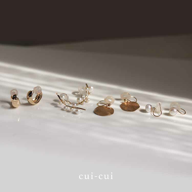 【cui-cui】K10YG イヤリング