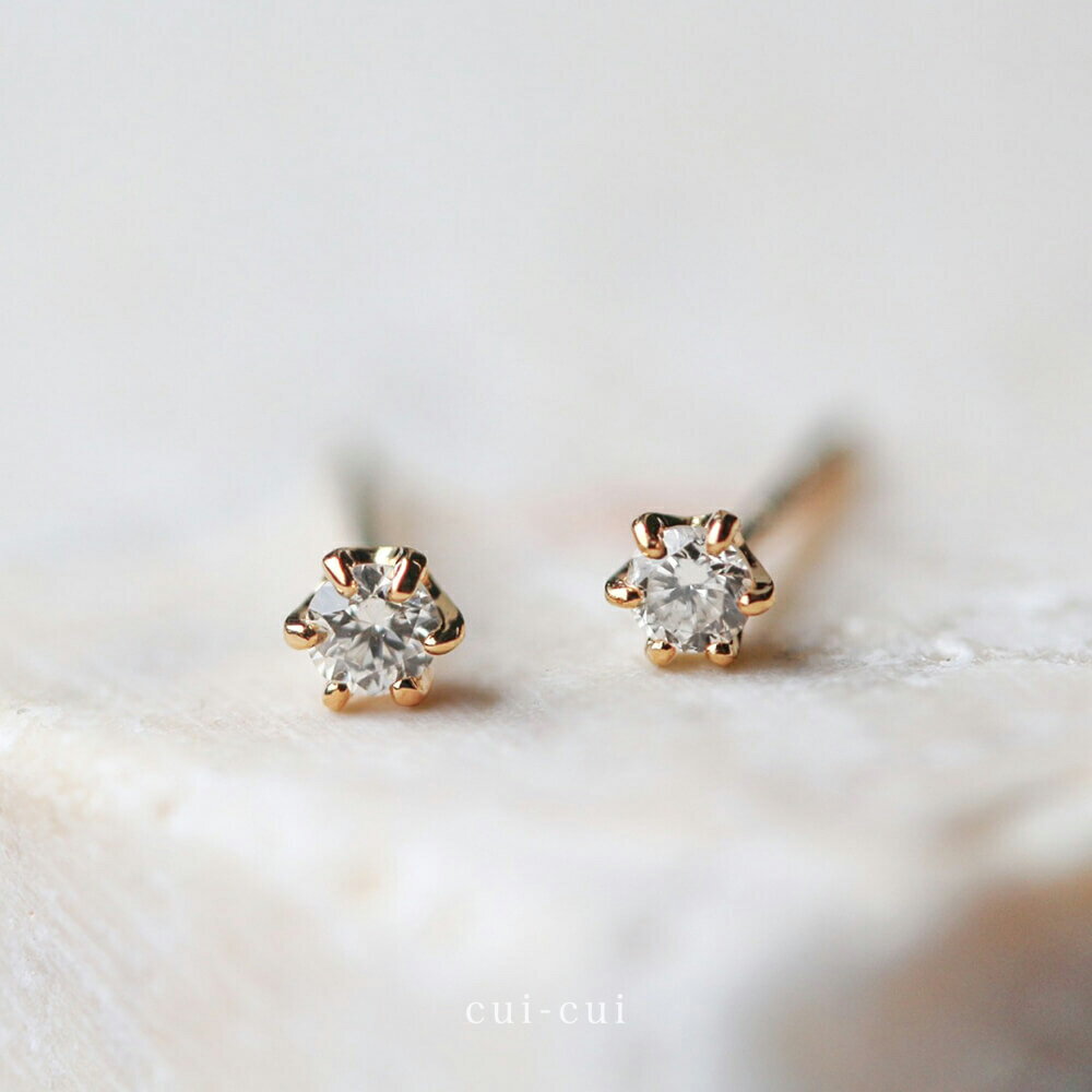 【cui-cui】ダイヤモンドピアス