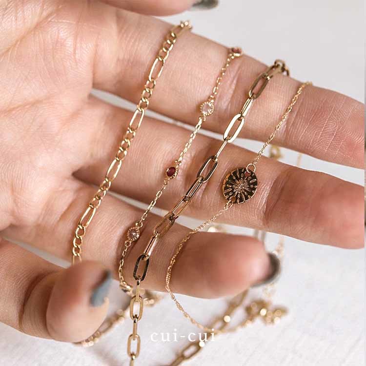 【cui-cui】手元が輝くK10ブレスレット