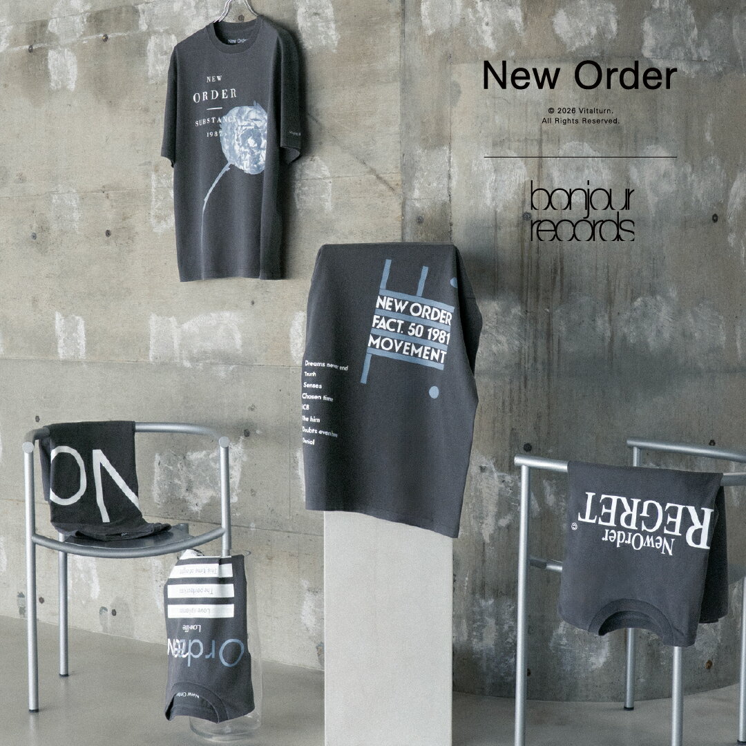 【予約開始】New Order for bonjour records Official T-shirt