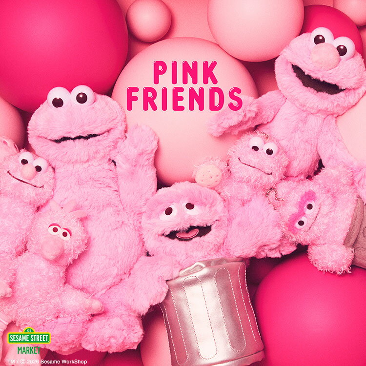 【SESAME STREET MARKET】PINK FRIENDS
