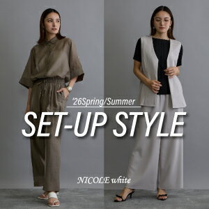 NICOLE white 夏SET‐UP