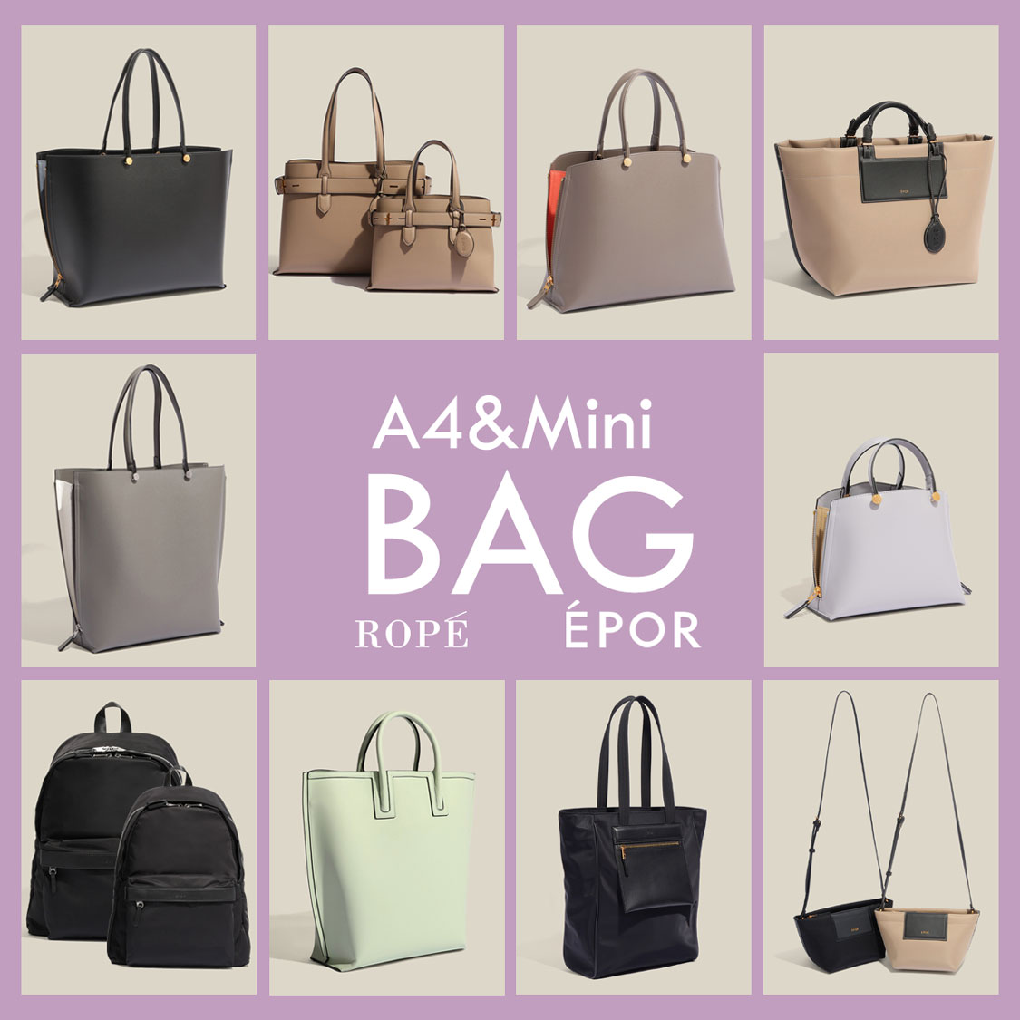 -人気バッグ ラインアップ- Backpack,Tote,A4 Bag,Mini Bag