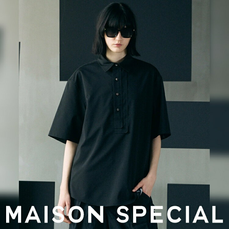 【MAISON SPECIAL】アシンメトリーな前立てと上品タイプライターが映える半袖シャツ！