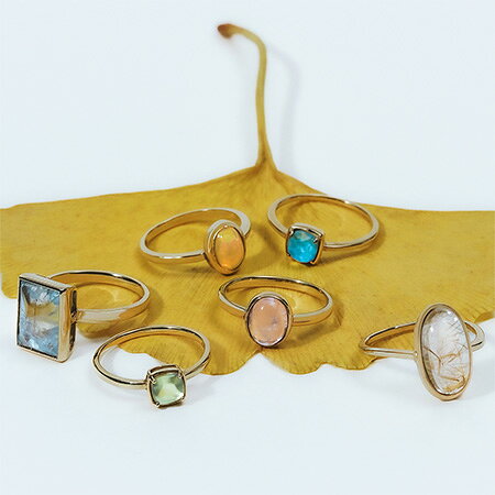 【va】Color Stone Rings 秋を彩る、色石リング