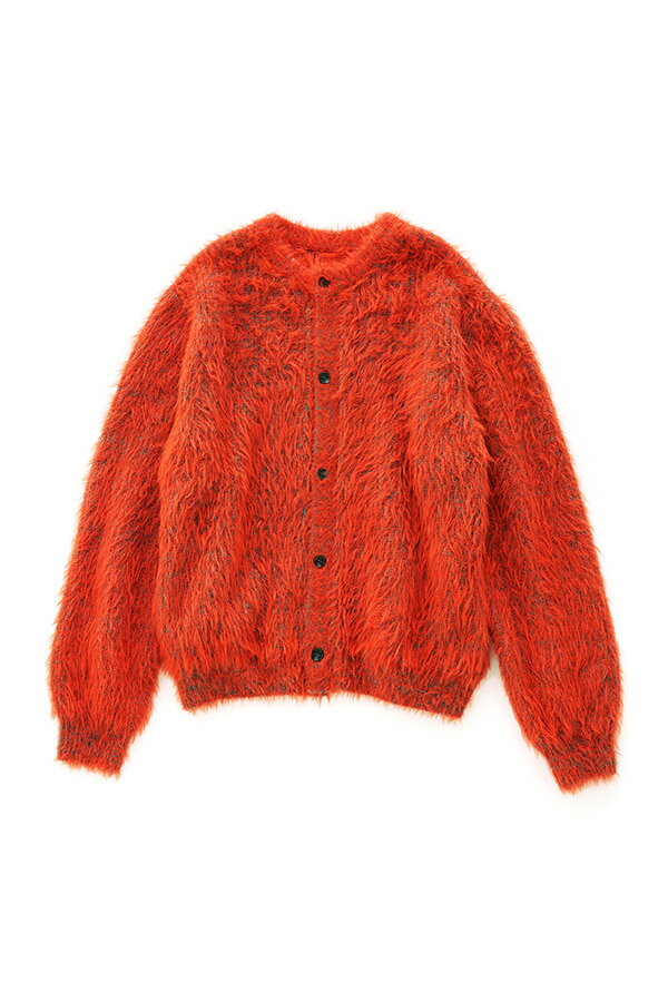 [TOPS]SHAGGY KNIT CARDIGAN UNISEX