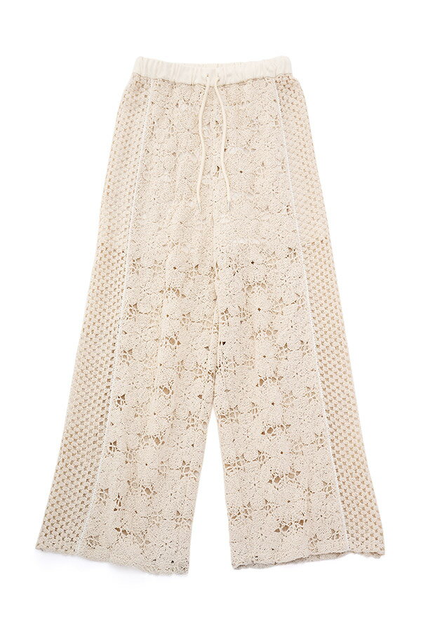 Mixed Lace Easy Pants
