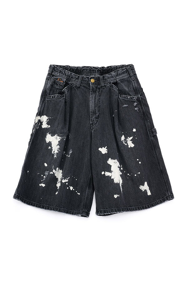 【Leex BELPER x M】PAINT BUGGY PAINTER TUCK SHORTS