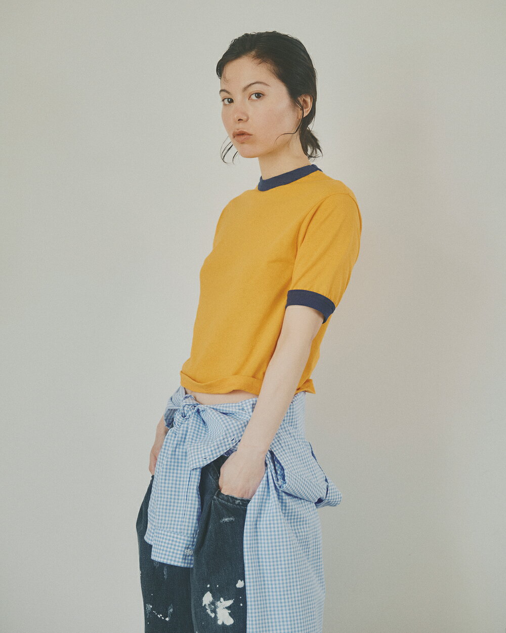 レトロなコンビカラーが今また新鮮。「リンガーTシャツ」はラフに着こなす