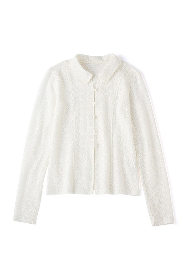 起毛 レース シャツ