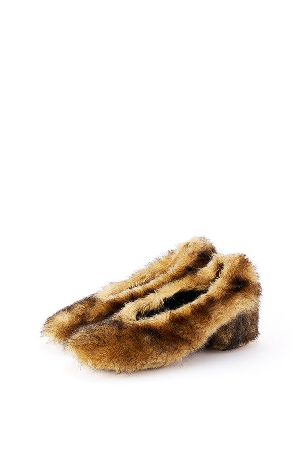 PIPPICHIC BANBI フェイクファー パンプス