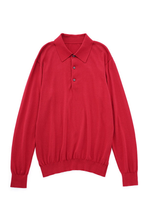COTTON KNIT POLO L/S UNISEX