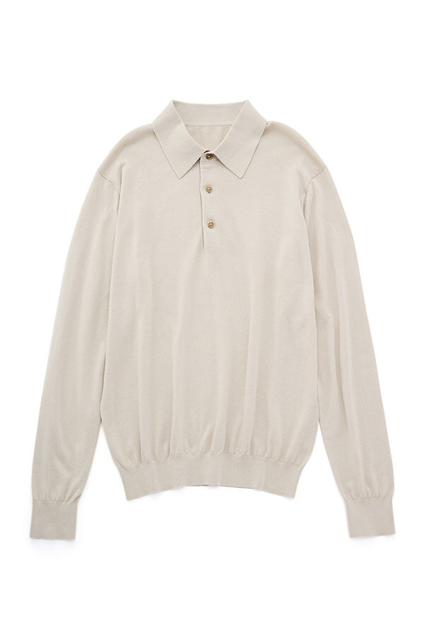 COTTON KNIT POLO L/S UNISEX