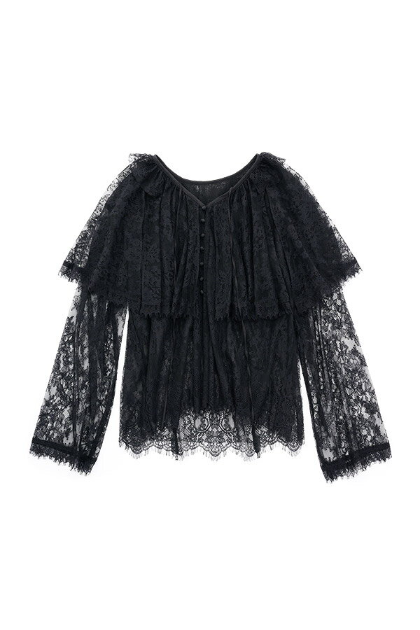 Lace Cape Blouse