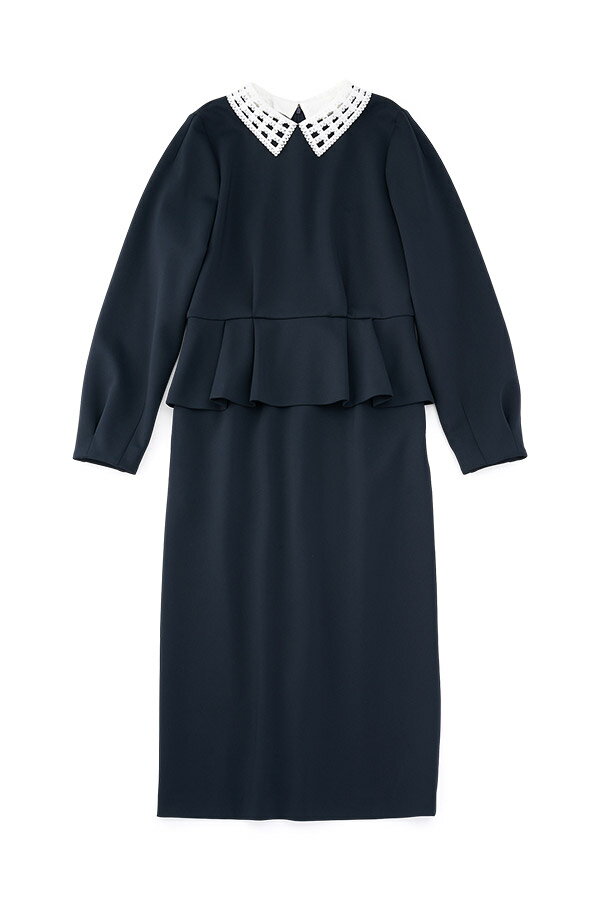 SPONGY ペプラム ワンピース