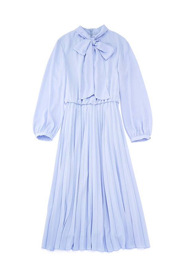 ボウタイ プリーツワンピース
