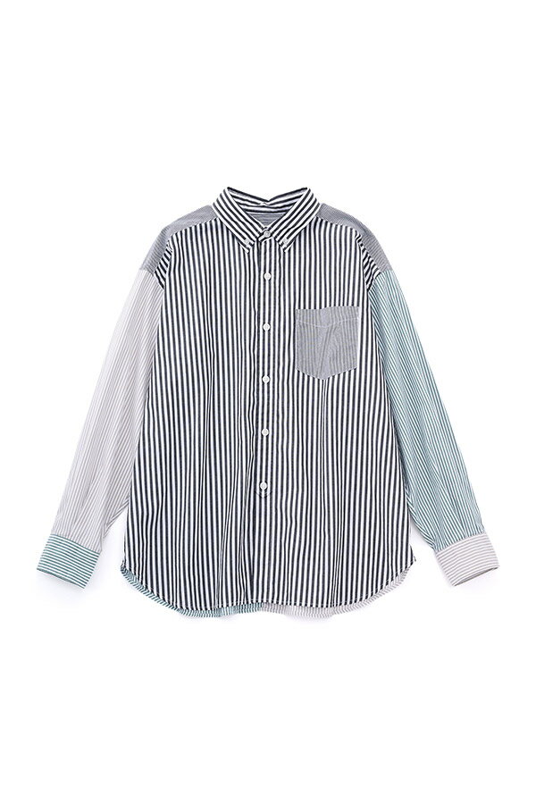 ストライプ クレイジー ボタンダウン ロングスリーブ