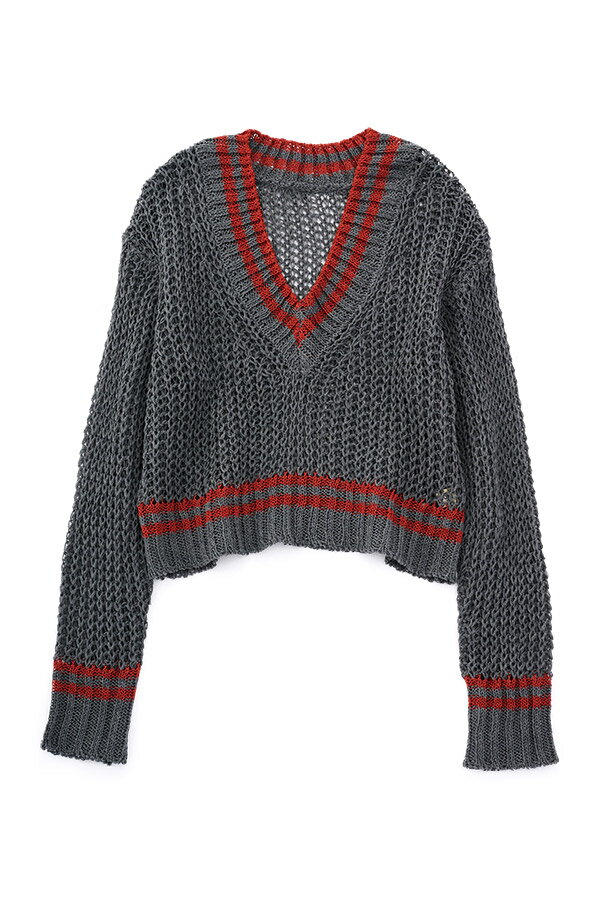 Vネック ライン プルオーバー