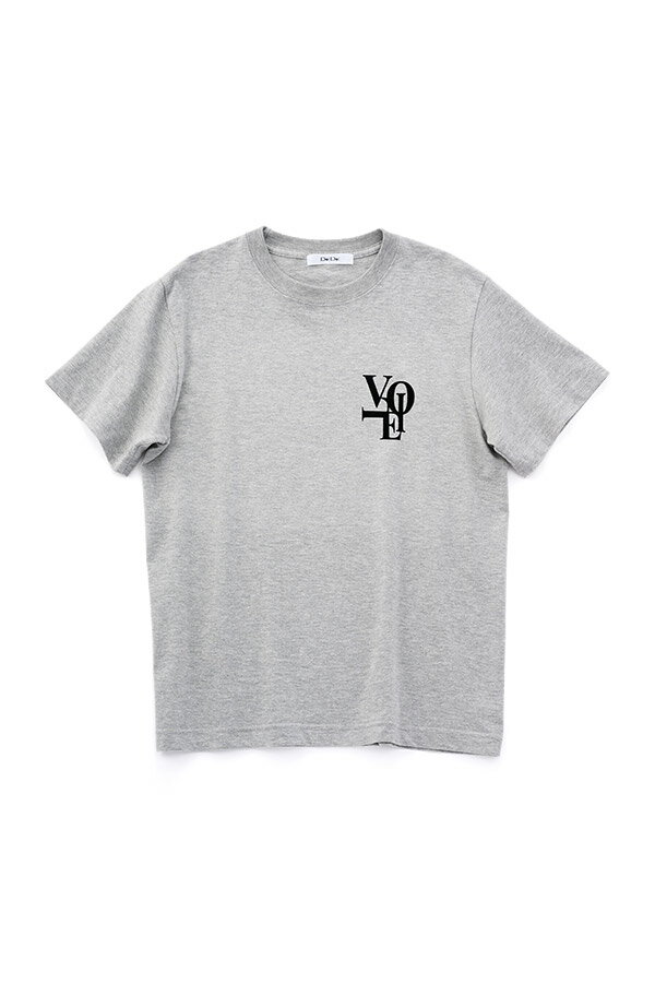 voileワンポイントフロッキーロゴTEE