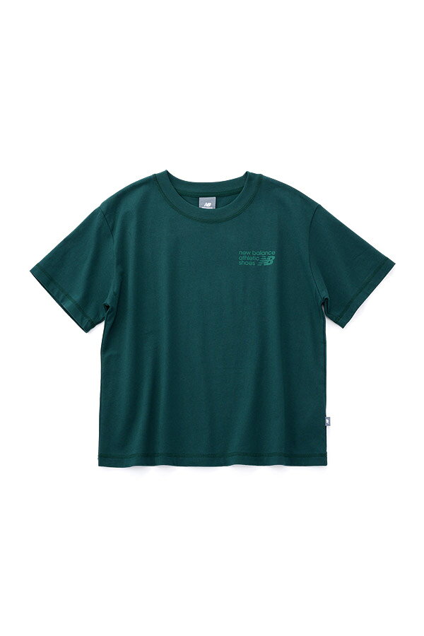 Athletics プレミアムロゴヒップ丈ショートスリーブTシャツ