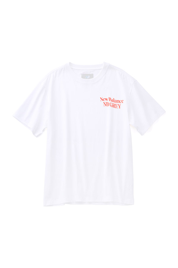 NB GREY グラフィックロゴショートスリーブTシャツ