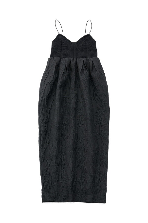 Knit Fabric Docking Jacquard Dress