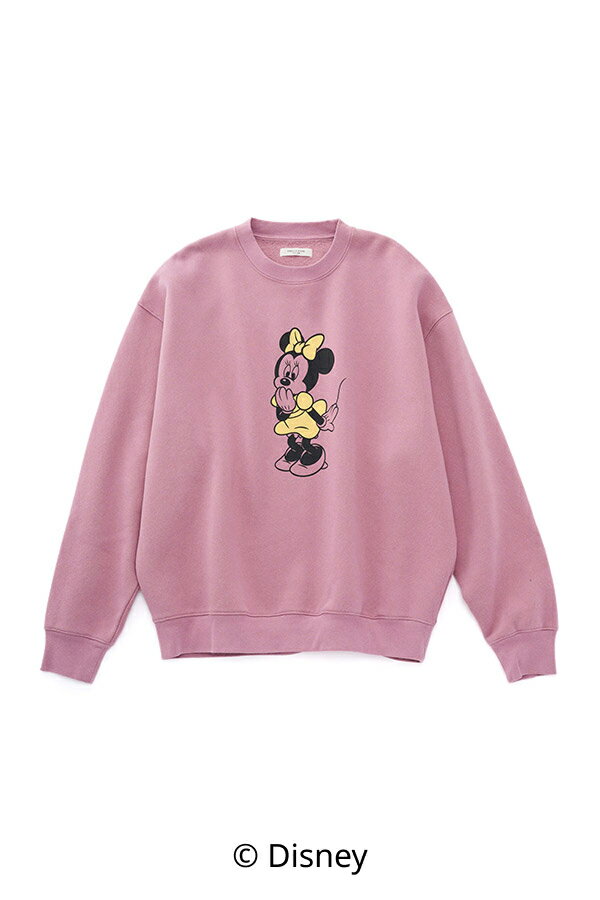 別注/Minnie Mouse/ミニーマウス 前後 プリント vintage 加工 スウェット【限定展開】 24AW
