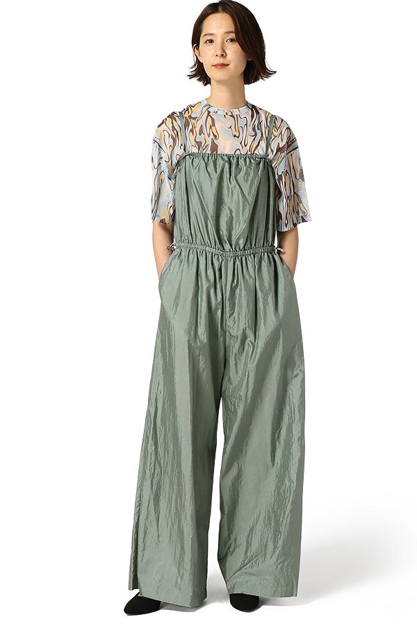 (W)CRINKLE NYLON JUMPSUIT