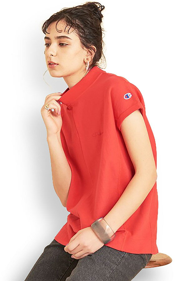 【別注】<Champion(チャンピオン)>リバースウィーブハイネックカットソー