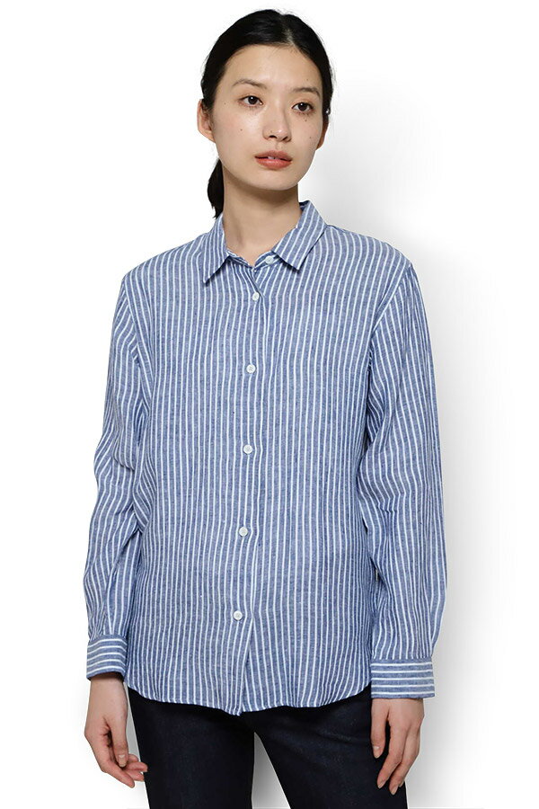 LINENSTRIPEPLAINSHIRT