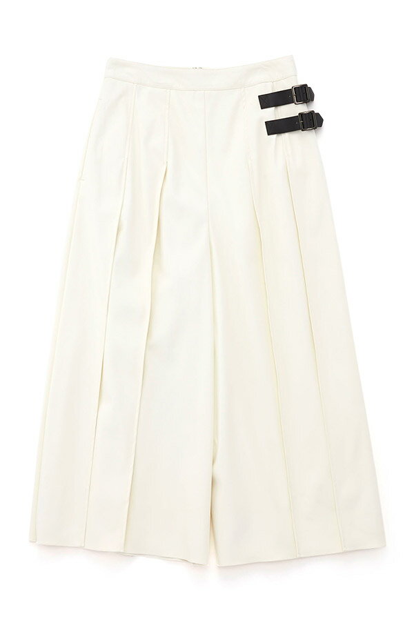 【HIGH STREET COLLECTION】PLEATS CULOTTE PANTS with BELT