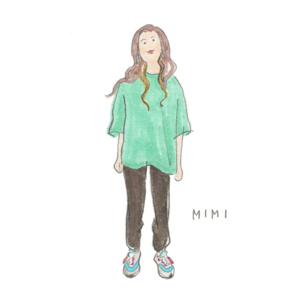 MIMIのコーディネートイラスト２枚目